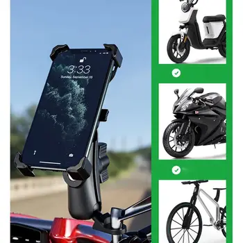 360° Velosipēdu, Motociklu Mobilā Tālruņa Turētājs Šūpuļa Skavu Stiprinājums 4-6.5\
