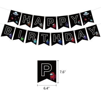 36Pcs Starp Mums Spēle Tēma Partijas Apdare Happy Birthday Banner Lateksa Baloni Kūka Toppers Komplekts Baby Dušas Bērni Grupa Krājumi
