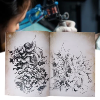 39 lpp Izsmalcinātu Modeli Tetovējumu Grāmatu Ķermeņa Tetovējums Prakses Veidni Grāmatu Piederumu Microblading, kontūrgrims, Tetovējums Piegāde