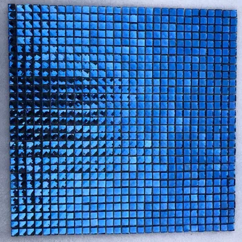 3D 10mm Shinny Blue13 slīpi Dimanta Spogulis, Stikla Mozaīkas flīžu DIY Veikalā Glancētajā Displejā, ministru Kabineta fona sienas flīžu dekori