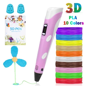 3D Drukāšana Pildspalvu Zīmēšanas Gleznošanas Pildspalvas Temperatūras Regulēšana, izmantojot USB Kabeli, TAA Pavedienu Izglītības Rotaļlieta Bērniem DIY Grafiti