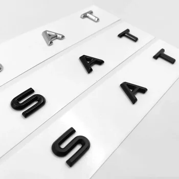 3D Fonta Burti, Emblēmu, lai PASSAT Auto Stils Pielāgošanas Vidū Bagāžnieka Logo Emblēma Uzlīme VW Chrome Matēts Melns Glancēts Melns