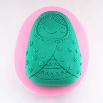 3D krievu Lelle Formas Ziepes Pelējuma pomādes kūka pelējuma 3d Baby konfektes sveķu pelējuma, ziepēm pelējuma silikona pelējuma Ziepes