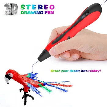 3D Pildspalva Ar TAA Pavedienu 3D Drukāšanas Pen Atbalsts ABS un TAA Radošo Rotaļu Dāvanu Bērniem Dizaina Zīmēšanas Pildspalvas Ar LCD Displeju