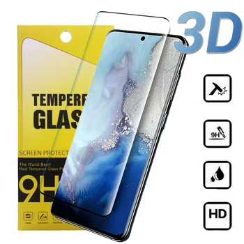 3D pilnu rūdīts stikls screen Protector for Samsung Galaxy S20 Plus S20 ultra maksimālo aizsardzību un izturību 9H