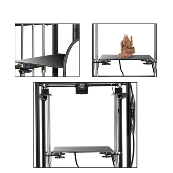 3D Printeri Platforma Silda Gultu Veidot Virsmas Stikla 235x235 Plāksnes Kvadrātveida, Apaļas Režģu Gass Karstā Gultas Piederumi 3D