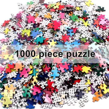 3D Puzle Apaļa 1000 Gabali Izaicinājums Jigsaw Puzzles Pieaugušo Kids Izglītojošās Rotaļlietas Dāvanu