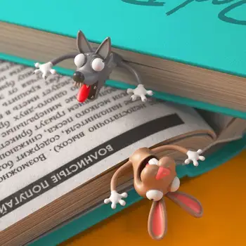 3D Stereo Karikatūra Jauki Dzīvnieku Grāmatzīmi Sākotnējā Gudrs Kaķis PVC Materiāla Students Bērniem Skolas Kancelejas piederumi Bērniem Dāvanu