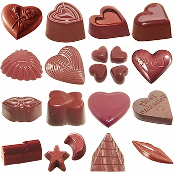 3D Šokolādes Bārs Pelējuma Formas Sirds Polikarbonāta Veidnes, Paplātes, Plastmasas Maizes Mīklas Instrumenti Moldes Para Šokolādes Konfektes Pelējuma
