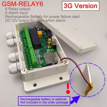 3G Versija / GSM Sešu releja izeju tālvadības slēdzi padome (SMS Releja slēdzis) Akumulatora uz kuģa izslēgšana modinātājs
