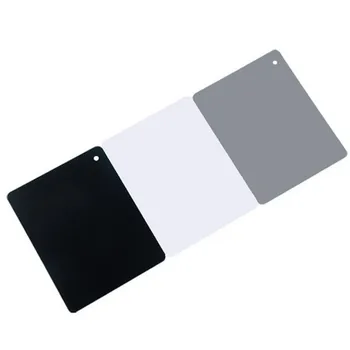3in1 12.6 cm *17.8 cm Digitālo Pelēks Kartes Balta, Melna 18% Pelēkā Krāsa, Baltās krāsas Balanss + Siksnu komplekts Digitālā Fotogrāfija