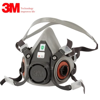 3M 6200 Pusi Facepiece Respiratoru Organisko Gāzu Aizsardzības Putekļu necaurlaidīgs Maska Gāzes Maska Anti Dūmaka Krāsošana Smidzināšanas Aizsardzības Maska