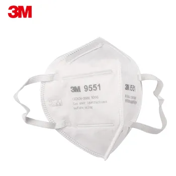 3M 9551 Maska Cilpiņu KN95 nepievelk putekļus Anti Miglas Maskas Atkārtoti Mascarilla Respiratoru Drošības Elpot, Mutes Mascarillas Sākotnējā 3M