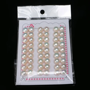 3mm-12mm Pogas pērļu saldūdens pērļu AAA 8-8.5 mm baltās pogas dabas pērle par Roku darbs DIY rotaslietas