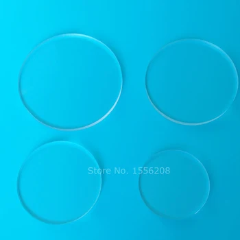 3mm bieza tukšu skaidrs, akrila diski organiskā stikla krelles loka DIY piederumi taras lāzergriešanas dažādos izmēros
