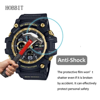 3PACK Nano sprādziendrošas Ekrāna Aizsargs, Par Casio G-SHOCK GWG- - 100 GB-1A Augstas Izšķirtspējas) Anti-shock (Smartwatch LCD Aizsargs Filmu