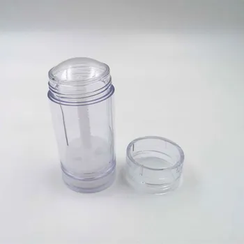 3pcs 15ml 0.5 oz Želeja tukšs apaļas plastmasas Skaidrs stick dezodorants konteineru vērpjot uz augšu caurules kosmētikas iepakojuma pudeles