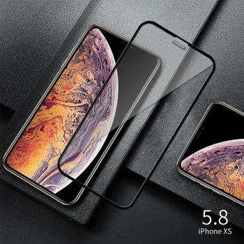 3Pcs/Daudz 3D HD Pilnībā Segtu Rūdīts Stikls iPhone 11 Pro Max XS Max XR X sprādziendrošas Ekrāna Filmu Par iPhone 6s 6 7 8 Plus