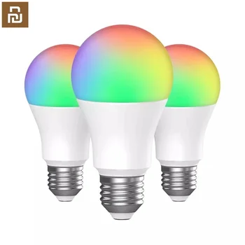 3Pcs Inncap Smart LED Spuldzes Krāsains E27 Aptumšojami Lampada Taimeris Nakts Gaismas Spuldzes Smart APP Tālvadības pults