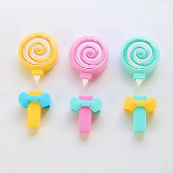 3Pcs Kawaii Korekcijas Lentes Cute Candy Konfekte Dzēšgumijas Korekcijas Skolas Piederumi korejas Kancelejas Materiāla Skolas Papelaria