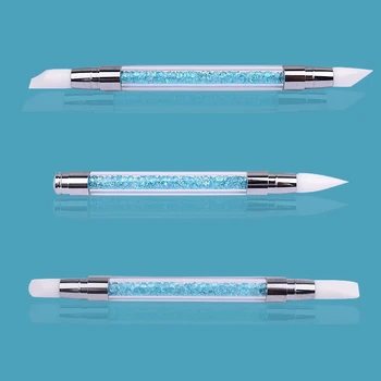 3pcs/komplekts Nail Art Silikona Otu Griešanai Krāsošana Zīmulis, 6 krāsu Nagu Mākslas Griežot Griešanai Pildspalvu Komplekts ar 3D Efektu, Veidojot Zīmējumu