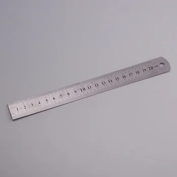 3Pcs Nerūsējošā Tērauda Lineāls Metāla Lineālu, lai Inženierijas Skola Office Zīmējumu 20cm/30cm/40cm