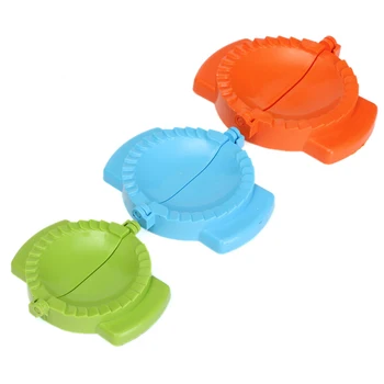 3Pcs Plastmasas Klimpu Pelējuma Maker Green Blue Orange Klimpu Jiaozi Maker Empanada Gaļas Mīklas Nospiediet Pelējuma Uzstādīt Virtuves Cepšanas Rīki