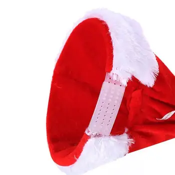 3pcs Ziemassvētku Mūzika Elektriskā Cepuru Radošā Santa Claus Puse Klp Glītu Cepures Apdare Bez Akumulatora