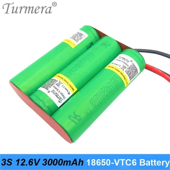 3S 10.8 V 12,6 V 3000mAh Reachargeable Litija Baterija US18650VTC6 3000mAh 30A Akumulatora Šūnu ar 3S 40A BMS par Skrūvgriezi