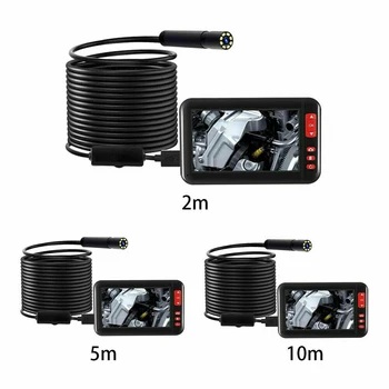 4.3 Collu LCD F200 1080P Auto 8mm USB Endoskopu Borescope Pārbaudes Caurule Kameru, Lai Pārbaudītu Automašīnu 2/5/10M Garumā