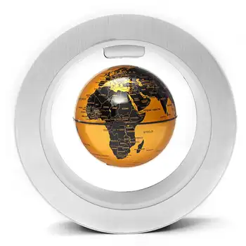 4 Collu Apaļā LED Pasaules Kartes, Peldošās Pasaulē Magnētiskā Levitation Gaismas Anti Gravitācijas Burvju Mājas Dekori Skolas Mācību Iekārtas