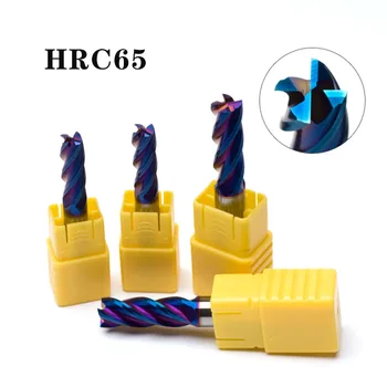 4 Flautas HRC65 Karbīda Beigām Dzirnavas Sakausējuma Karbīda Slīpēšanas Volframa Tērauda frēze EndMillS CNC Griešanas instrumenti