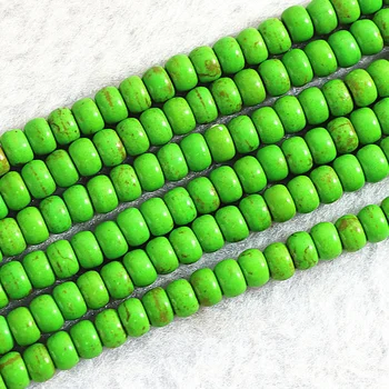 4 krāsas calaite turquoises akmens abacus rondelle pogu zaudēt aksesuāri, krelles diy rotaslietu izgatavošana secinājumi starplikas 15inch B279