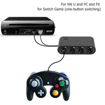 4 Porti Pārveidotājs GameCube GC Kontrolieris USB Adapteris Nintend Slēdzis NGC/Wii u/GAB Star Kaujas Spēli Atbalsta Dropshipping