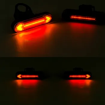 4 Režīmi Velosipēdu Astes Gaismas ar Pagriezienu Signāliem Ūdensizturīgs USB Uzlādējams LED Drošības Velosipēds Aizmugurējie Lukturi Bezvadu Tālvadības Kontroles Lampa