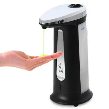 400 ml Šķidro Ziepju Dozators Automātiskā Touchless ABS Electroplated Sanitizer Viedo Sensoru Dispensador Pudeli, Virtuves, Vannas istaba