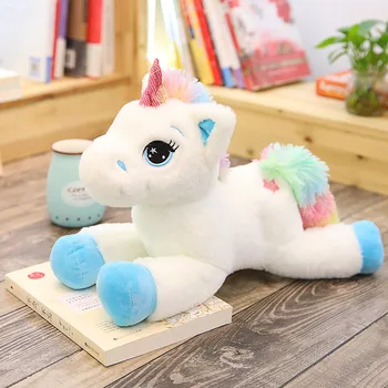 40cm/60cm/80cm lucky star unicorn varavīksnes zirgu gudrs pildījumu dzīvnieku plīša rotaļlietas, bērnu, plīša rotaļlietas, dzimšanas diena dāvanas, mājas dekoru supplie