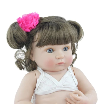40cm Pilna Silikona Ķermeņa Atdzimis Sirēna Baby Lelle Rotaļlietu Meitene Mīksta Vinila Mini Bērnu Bonecas Bērnam Pelde Rotaļlietas Bērniem Dzimšanas dienas Dāvana