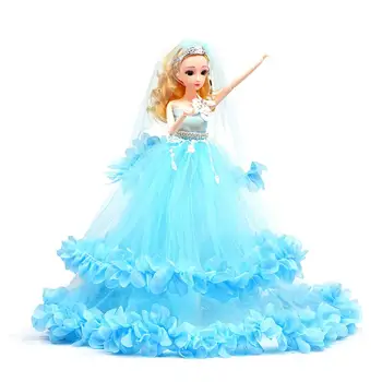 40CM Skaisti Roku Radošā Barbie-Lelle Kāzu Kleita Princese Vakara Pusei Bumbu Mini Gara Kleita Svārki Meitenēm, Bērniem, Rotaļlietas, dāvanu