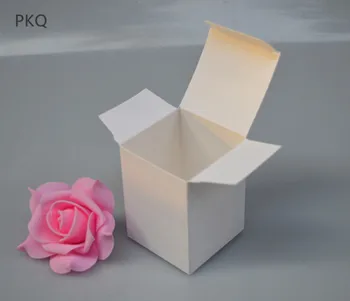 40pcs Jaunu Mazo Kraft papīra kastē brūna kartona kastes, ar rokām darinātas sveces kastē balti kraftpapīra dāvanu kastē Tukšu iepakojumu kastes kosmētika