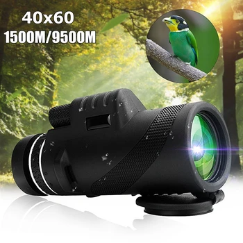40X60 Day & Night Vision Dual-Fokusa HD Optika Tālummaiņa Monokulāri Teleskopu Ūdensizturīgs Super Skaidrs, Āra Medības