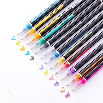 48 Krāsas Gēla Pildspalvas Komplekts Mirdzēt Gēla Pildspalva Pieaugušo Krāsojamās Grāmatas, Žurnāli Zīmēšanas Doodling Mākslas Marķieri Skolas Kancelejas Piederumi