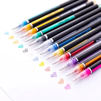 48 Krāsas Gēla Pildspalvas Komplekts Mirdzēt Gēla Pildspalva Pieaugušo Krāsojamās Grāmatas, Žurnāli Zīmēšanas Doodling Mākslas Marķieri Skolas Kancelejas Piederumi