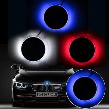 4D Car Styling Asti LED Logo Gaismas Emblēmu Lampas Uzlīmi, Emblēmu lukturu Dekori BMW X1 X3 X5 X6 E70 E39 E90, E60 E46 F10/15/25