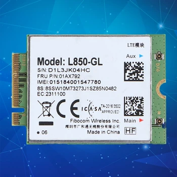 4G LTE Bezvadu Modulis L850-GL M. 2 Kartes FRU 01AX792 par Thinkpad Oglekļa Gen6 X280 T580 T480s L480 X1 Jogas Gen 3 X6HA