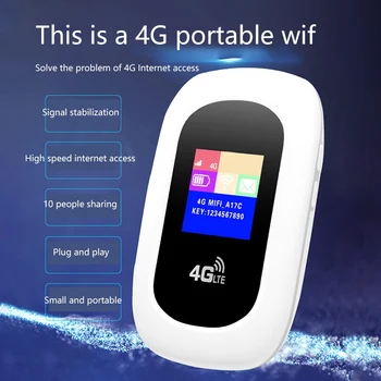 4G LTE Mifi Bezvadu Maršrutētāju (wireless router 150Mbps Auto Portatīvo WIFI Rūteris, Mobilo Wifi ar Krāsu Sn