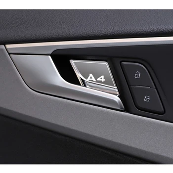 4gab Automašīnas salona Durvju Rokturi Bļodā Apdares Vāka Uzlīme Audi A4 2016-2019 b6, b7, b8, b9 b5 Auto Piederumi
