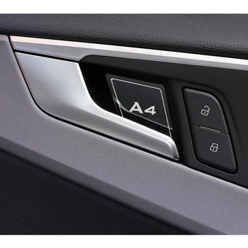 4gab Automašīnas salona Durvju Rokturi Bļodā Apdares Vāka Uzlīme Audi A4 2016-2019 b6, b7, b8, b9 b5 Auto Piederumi