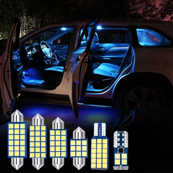 4gab Bez Kļūdām 12V Auto LED Spuldzes, Auto Interjera Lasīšanas Gaismas Komplekts Honda Accord 7 2003-2007 Dome Lasīšanas Gaismas Bagāžnieka Lampas