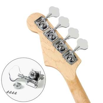 4gab Guitar Tuning Naglas Electric Bass Uztvērējs Peg Ģitāra Atvērt Rīku Tuning Naglas Mašīna Galvas Fender Jazz Bass Ģitāra Sudraba